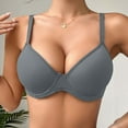thumbnail image 5 of CFLVAEK Plus Size Bras for Women Wireless Push Up Everyday Bra Seamless Beauty Back Bralettes Stretch Adjustable Straps Bras for Large Bust Gray 70B, 5 of 9