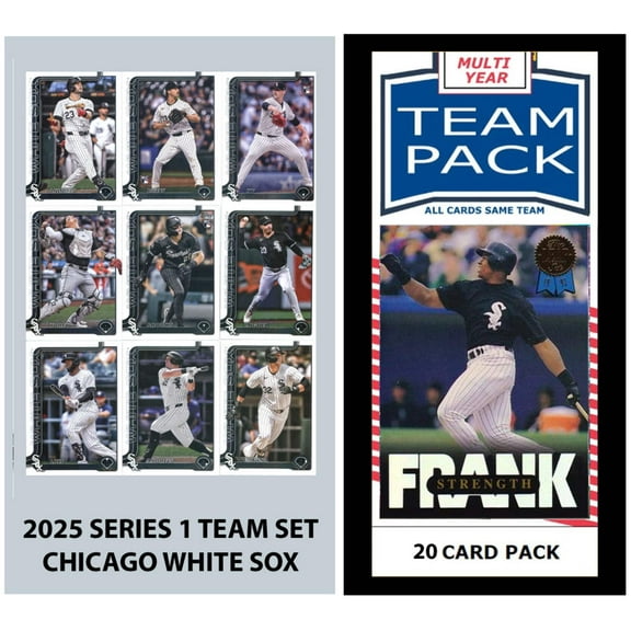 White Sox Multiyear 20 Card Pack Thomas 2025 Topps Series 1 Team Set