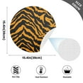 thumbnail image 2 of Ryvnso Tiger Print Background Round Plate Mats Dining Table Placemat Set of 4 for Holiday Decoration, 2 of 7