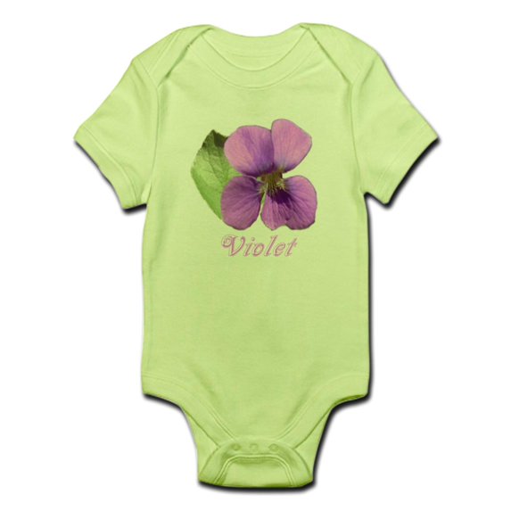 CafePress - Violet Infant Bodysuit - Baby Light Bodysuit