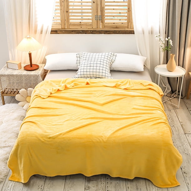 Manta de Cama de Fleece para Aire Acondicionado - Cubierta Cómoda y Suave, Manta de cama individual de felpa coral adecuada para todas las estaciones, manta ligera de aire acondicionado, manta o ester