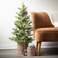 thumbnail image 3 of 36.5"H Sullivans Emerald Pine Tree In Burlap, Green, 3 of 3
