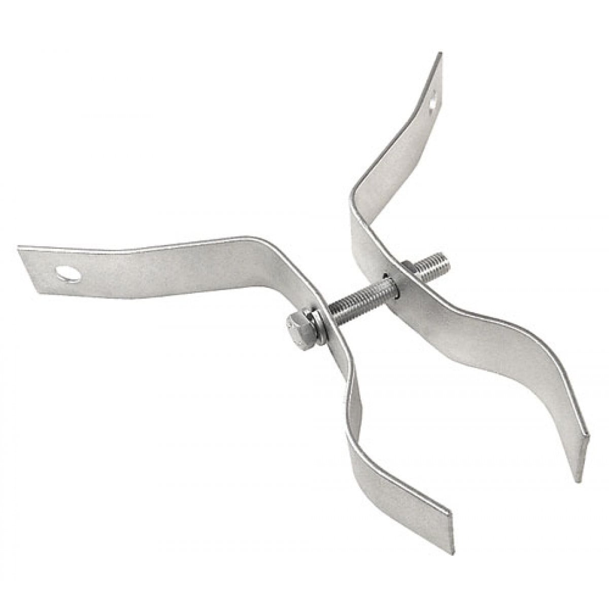 2 Pcs, Hot Dipped Galvanized Steel Utility Pole Pipe Stand Off Bracket