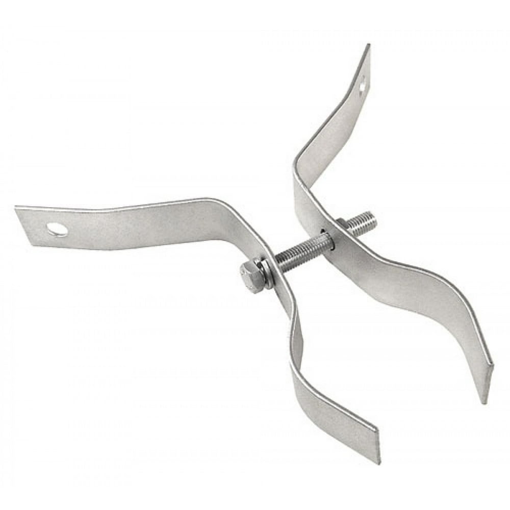 2 Pcs, Hot Dipped Galvanized Steel Utility Pole Pipe Stand Off Bracket