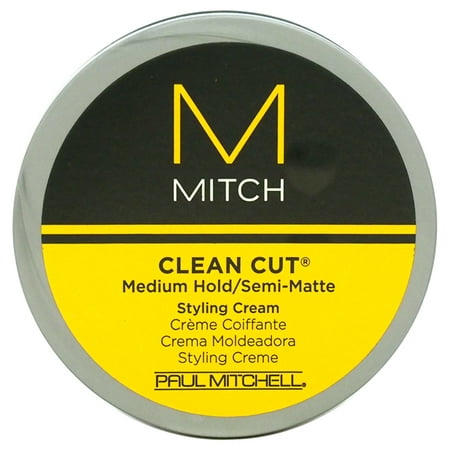 Mitch Clean Cut Medium Hold/Semi-Matte Hair Styling Cream for Men, 3