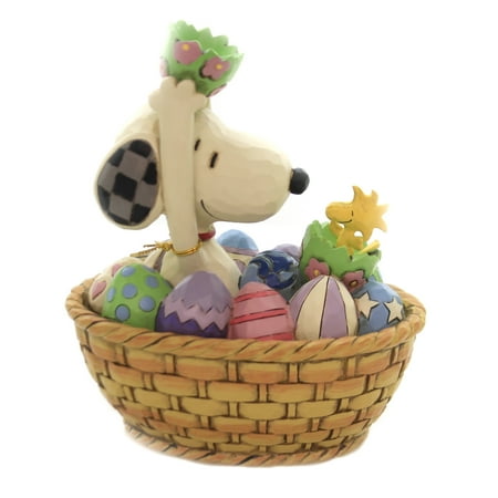 Jim Shore AN EASTER SURPRISE Polyresin Snoopy Peanuts 6005945 - Walmart.com