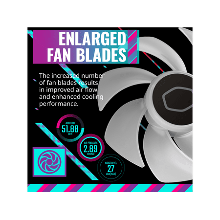 Cooler Master - Hyper 212 Halo 120mm CPU Cooling Fan with Gen 2 RGB Lighting - Black Edition