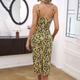 thumbnail image 5 of Vestido de Verano de las Mujeres Elegante Impreso Camis sin Mangas Cuello en V Vestido Casual de Línea para el Uso Diario, 5 of 5