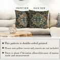 thumbnail image 4 of Boho Throw Pillow Covers 16x16 inch Set of 2,Bohemian Vintage Carpet Pattern Antique Ethnic Decor Double Sided Pattern Cushion Cover Soft Pillow Case Living Sofa Room Bed Square Pillow Cover, 4 of 7