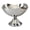Flower shape, variant on Electroplated Silver Decorative Tray, Wavy Wrought Iron Centerpiece Bowl for Entryway & Dining Table, Robust Metal Storage Organizer for Keys & Fruits, Moon Shape