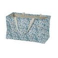 thumbnail image 4 of Household Essentials White and Blue Floral Krush Container All-Purpose Utility Tote, 4 of 7