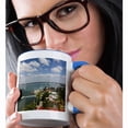 thumbnail image 2 of Cuba, Cienfuegos, Punta Gorda, Elevated View - Ca11 Wbi0540 - Walter Bibikow, 15oz Two-Tone Blue Mug, 2 of 7