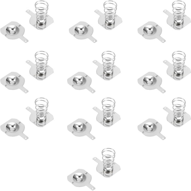 HUGFEGWE 50Pairs 18650 Battery Spring Plate 18650 Battery Positive Negative Conversion Spring Contact Nickeling Plate 16.5mmx16mm U2536-18766