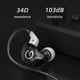 thumbnail image 5 of Sywqhk GK G1 Auriculares con cable Auriculares dinámicos HIFI con cancelación de ruido (negro sin micrófono), 5 of 8