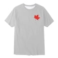 thumbnail image 3 of WhouRiu Toddler Boys Tshirts Canadian Day Leaf Prints Short Sleeve Tops Kids Summer Sports T Shirt Gray,Sizes 3-4, 3 of 3