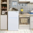 thumbnail image 3 of Costway Refrigerator Small Freezer Cooler Fridge Compact 3.2 cu ft. Unit, White, 3 of 7