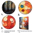 thumbnail image 3 of Designart "Bicycle Dynamic Wheels Painting I" Abstract Floater Framed Canvas Art Print, 3 of 7