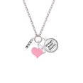 thumbnail image 2 of Delight Jewelry Army - Light Pink Heart Nurse Strong Zoe Necklace, 2 of 4