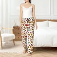 thumbnail image 4 of Fotbe Hot Dog Pizza Pantalones de Pijama para Mujer, Pantalones de Dormir, Pantalones Pj con Cordón y Bolsillos-Large, 4 of 6