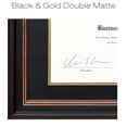 thumbnail image 4 of Excello Global Products Elegant Double Mat Certificate Holder Frame, 8.5x11, Black/Gold, 4 of 6