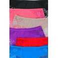 thumbnail image 6 of ToBeInStyle Junior Womens Pack of 6 Classic Cotton Blend Colorful Assorted Bikini Briefs, 6 of 8