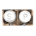 thumbnail image 4 of CB Accessories Mason Jar Salt and Pepper Shakers Set with Wood Caddy (Clear), 4 of 12