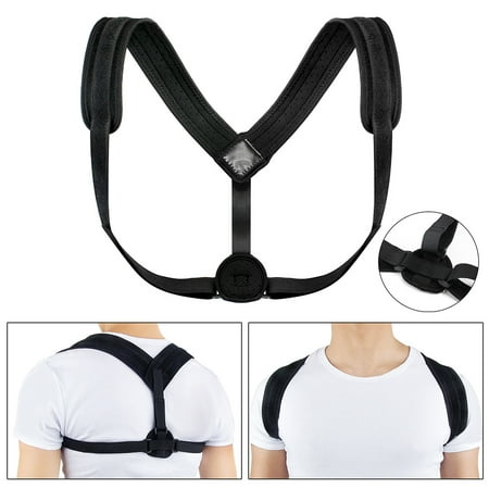 Back Posture Corrector - Adjustable and Comfortable Clavicle Chest Support Brace for Men and Women , Improve Bad Posture, Thoracic Kyphosis, Shoulder Alignment, Upper Back Pain (Best Way To Sleep With Thoracic Back Pain)