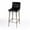 Black Leather, variant on Maxwell 32.5 in. Seat Height Leather and Iron Bar Stool - White