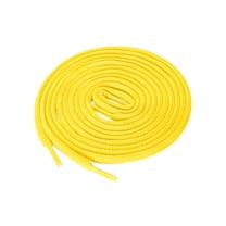 INSPIRE CHIC Unisex 2 Pairs Half Round Oval Shoelaces for Boots Athletic Sneakers Yellow 150 cm/59"