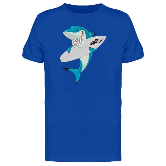 White Shark Bites Surfboard Tee Men's -Image by Shutterstock