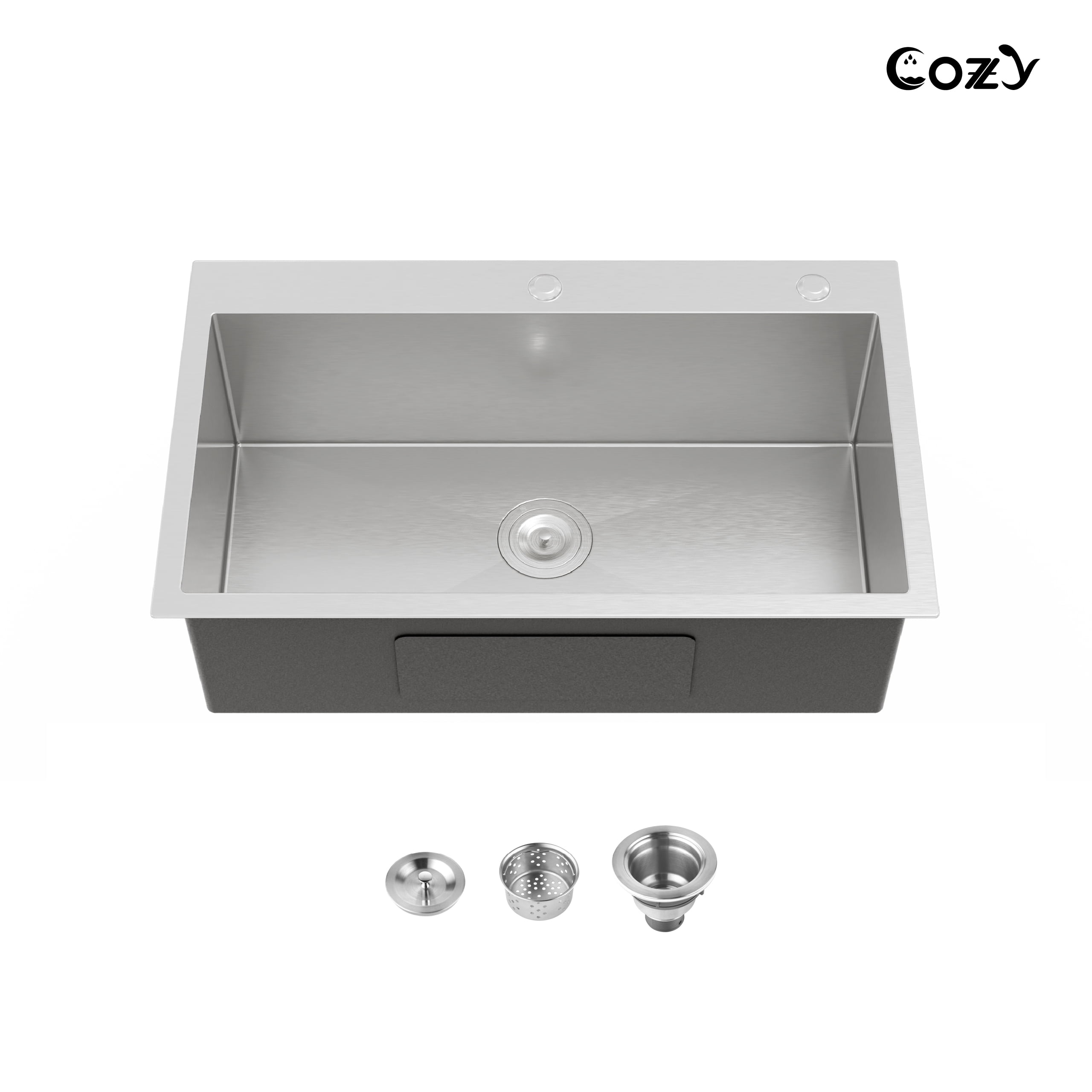 15 Inch Undermount Single Bowl Kitchen Sink, 16-Gauge Stainless Steel with Low Noise Design, Drain Accessories, and Soundproof Pad (15 X 17 X 10 Inch 15 Inch Undermount Single Bowl Kitchen Sink, 16-Gauge Stainless Steel with Low Noise Design, Drain Accessories, and Soundproof Pad (15 X 17 X 10 Inch