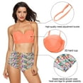thumbnail image 4 of KISSMODA Push Up Bikinis Swimwear Swimsuits For Women Two Pieces Multi-colored US6-8=Tag Size L, 4 of 5
