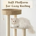 thumbnail image 5 of KAMABOKO Modern Cat Tree, Cat Trees for Indoor Cats w/Natural Sisal Scratching Posts, Hand-Woven Condo & Top Perch, 39" Tall Cat-Tree for Kittens Climb Play & Rest, 5 of 7