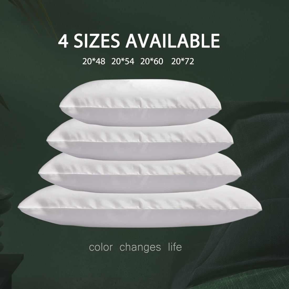 Unique Bargains Solid Solid Washable Woven 300 Thread Count Pillow Shams Body Pillow Red (Pillowcase Only, Pillow Insert Is Not Included)