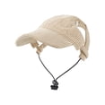 thumbnail image 2 of Pet Hat for Sun Protection, Adjustable Dog Baseball Cap with Ear Holes and Drawstring, Cute Sporty Headwear Visor Bonnet for Medium Large Dogs Cats, Outdoor Apparel Travel Gear, 2 of 6