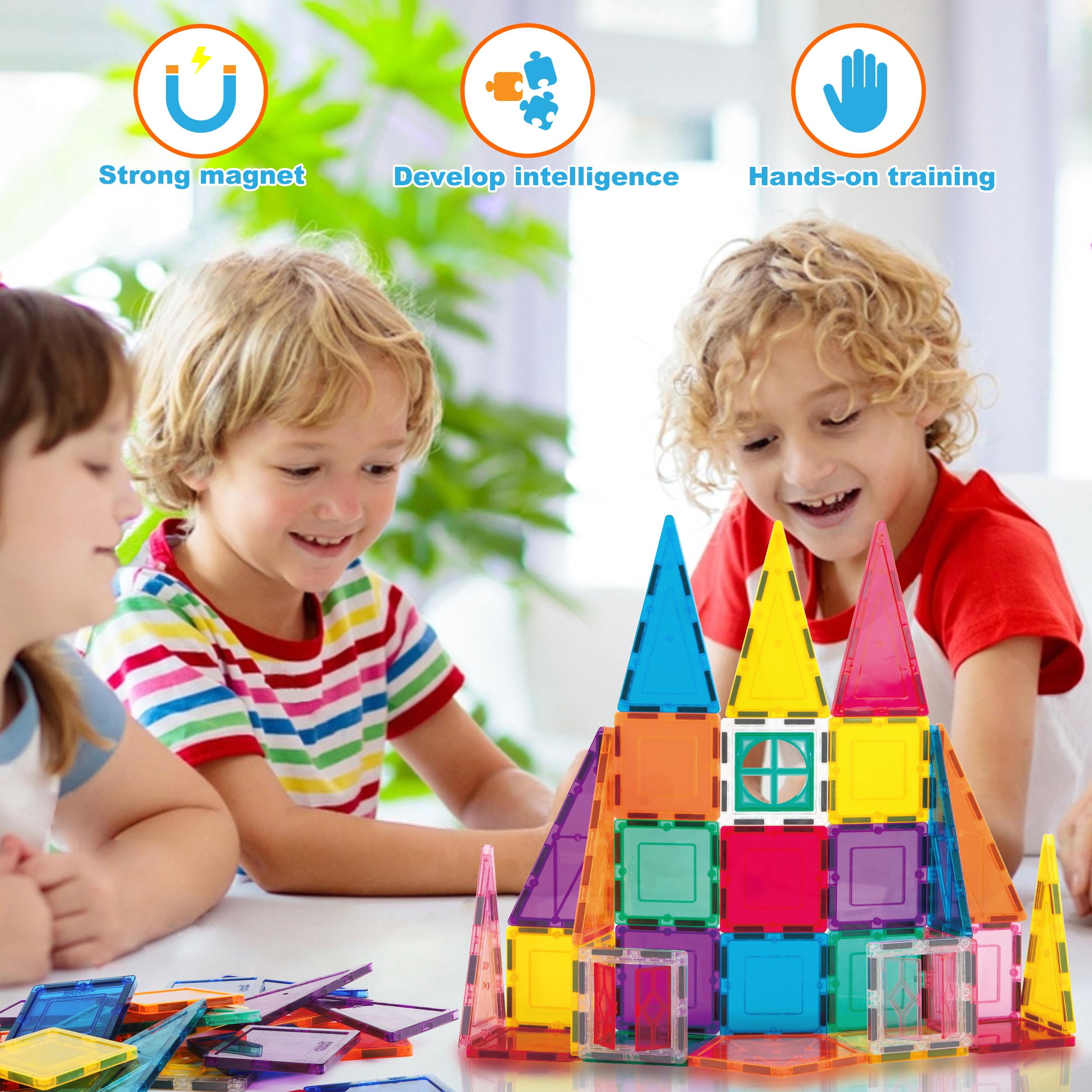 PicassoTiles Rocket Set Magnetic Building Blocks, 36-Piece PicassoTiles Rocket Set Magnetic Building Blocks, 36-Piece