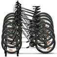 thumbnail image 2 of Gymax Support de Vélo 6 Places Stationnement Garage Rangement Support de Cyclisme Noir, 2 of 10