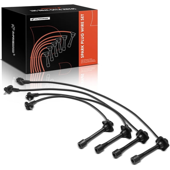 A-Premium 4PCS Spark Plug Wires Compatible with Toyota Corolla 1992-1997, Celica 1994-1997, Paseo 1992-1994 & Geo Prizm 1993-1997, 1.5L 1.6L 1.8L 2.2L