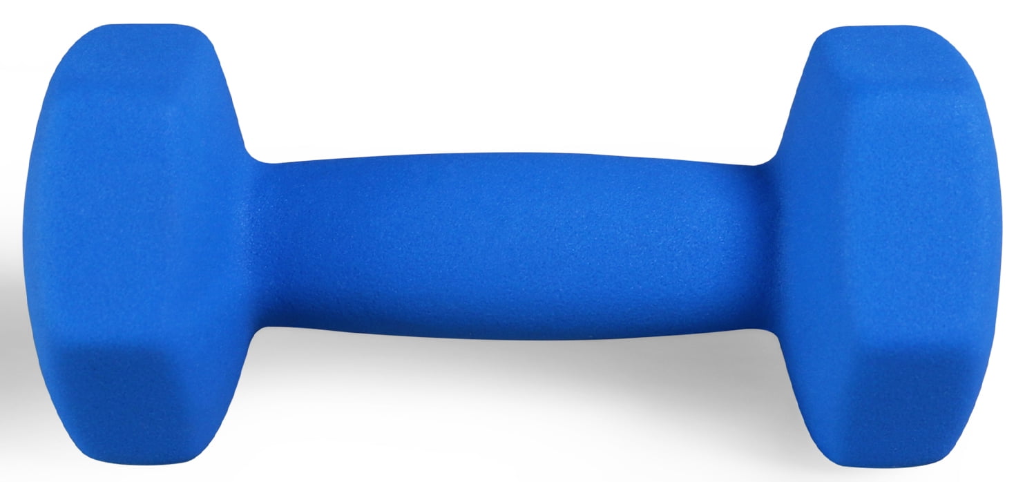 BalanceFrom All-Purpose Color Neoprene Coated Dumbbells, 4 lbs Pair