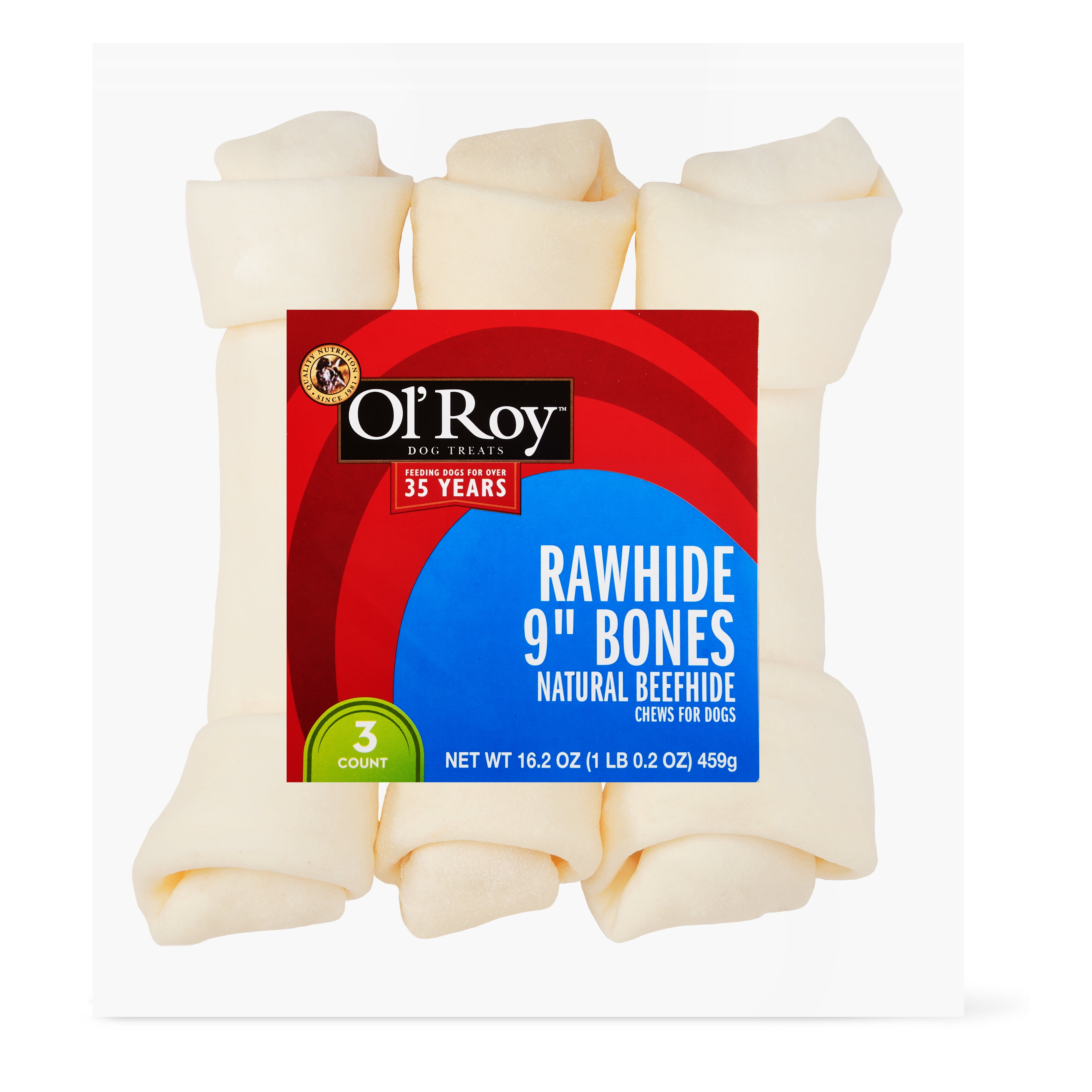 Ol' Roy Natural Beefhide Rawhide Bones 