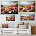 thumbnail image 4 of Designart "Pink Crimson Petal Haven X" Flower Floater Framed Wall Art Prints, 4 of 5