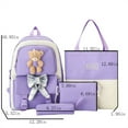 thumbnail image 3 of TopLLC Backpack Multi Piece Backpack Student Backpack Girl Lightweight Student Backpack Outdoor Travel Backpack Childrens backpack, 3 of 5