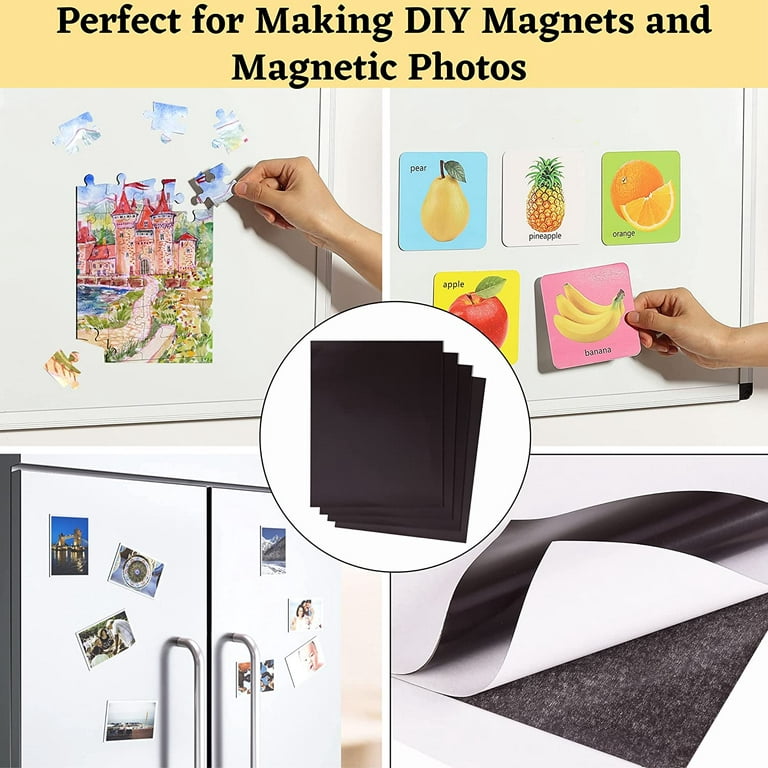 Adhesive Magnetic Sheets, 8 x 10, 4 Pack, Magnetic Sheet, Magnetic Paper,  Magnet Paper Sheets - Mr. Pen Store