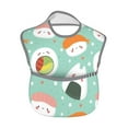 thumbnail image 2 of Susaid Kawaii Sushi Print Bibs for Babies Toddlers Adjustable Waterproof Free Soft Durable Bibs for eating with Large Pocket Food Catcher, 2 of 8