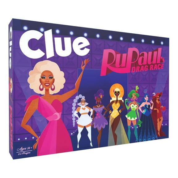 CLUE: RuPaul?s Drag Race, Classic Board Game with a Glamorous Twist, Solve The Mystery of The Missing Crown in The Werkroom with Iconic Queens, Locations & Accessories, Officially Licensed Game