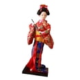 thumbnail image 4 of Muñeca kimono de geisha japonesa asiática coleccionable, artesanía tradicional de 9 pulgadas para oficina Estilo B, 4 of 9