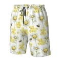 thumbnail image 5 of Kdxio Sweet Honey Pattern Mens Casual Shorts - Drawstring Summer Beach Sports Shorts for Men, 5 of 9