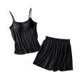 thumbnail image 2 of Wensltd Solid Color Pajamas for Women Slim Fit Tank Top and Pant Fashion Sleepwear Sets, 2 of 6