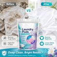 thumbnail image 4 of Laundry Detergent Pods, 14 Count Single Load Detergent Pods, He Compatible Sensitive Skin Safe Laundry Pods, Lavender & Lily Scented 4-In-1 Pods with Odor Eliminator,, 4 of 7