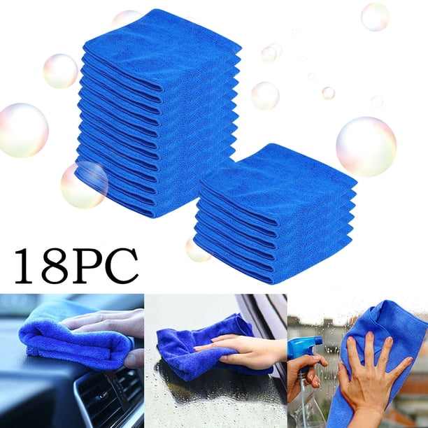 Multifunctional Microfiber Towel Blue Car Cleaning Polishing Cloth Towel